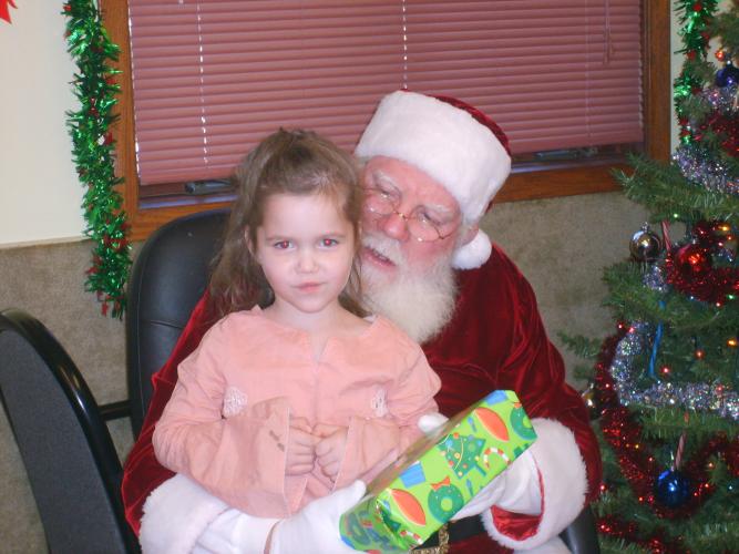 Tiffany and Santa